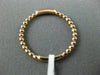 ESTATE .04CT ROUND DIAMOND 14KT ROSE GOLD 3D FIVE STONE MILGRAIN BEADED FUN RING