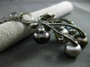 ANTIQUE LARGE .12CT DIAMOND & AAA PEARL 14K BLACK GOLD ETOILE 3D FLORAL NECKLACE