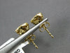 ESTATE .50CT DIAMOND 14KT YELLOW GOLD 3D CLASSIC CLUSTER FLOWER STUD EARRINGS