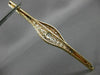 ANTIQUE EXTRA LARGE 2.25CT OLD MINE DIAMOND 18KT 2 TONE GOLD FILIGREE BROOCH PIN