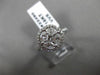 ESTATE LARGE 1.20CT MULTI SHAPE DIAMOND 18KT WHITE GOLD 3D HALO RING #22490