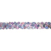 EXTRA LARGE 55.6CT DIAMOND AAA MULTI COLOR SAPPHIRE 18K WHITE GOLD CUFF BRACELET