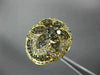 LARGE 3.43CT DIAMOND & AAA SMOKY TOPAZ 14KT YELLOW GOLD FLOWER DOME SHAPE RING