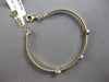 .31CT DIAMOND 14KT 2 TONE GOLD 3D PAST PRESENT FUTURE FLEXIBLE BANGLE BRACELET
