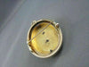 ANTIQUE LARGE 14KT YELLOW & ROSE GOLD FLOWER PEARL PENDANT BROOCH W/ CHAIN #1639