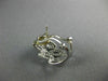 ESTATE WIDE .48CT DIAMOND 18KT WHITE GOLD MULTI LEAF UMBRELLA CLIP ON EARRINGS
