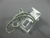 ESTATE LARGE .37CT DIAMOND 14KT WHITE GOLD 3D INFINITY LOVE KNOT LOVE FUN RING
