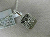 .49CT DIAMOND 18KT WHITE GOLD 3D ROUND & BAGUETTE SQUARE OCTAGON CLUSTER PENDANT