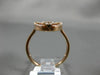 ESTATE .22CT DIAMOND & AAA MOTHER OF PEARL 14KT ROSE GOLD 3D OVAL FUN RING