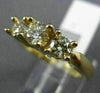 ESTATE 1.0CT DIAMOND 14KT YELLOW GOLD 3D CLASSIC ROUND 3 STONE ENGAGEMENT RING