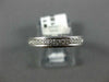 ANTIQUE .70CT DIAMOND 18KT WHITE GOLD 3D ETERNITY FILIGREE ANNIVERSARY RING 1167