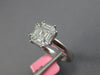 .76CT DIAMOND 18KT WHITE GOLD 3D INVISIBLE CLUSTER ASCHER LOOK ENGAGEMENT RING