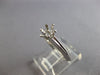ESTATE 18KT WHITE GOLD CLASSIC SIX PRONG ROUND SEMI MOUNT ENGAGEMENT RING #28077
