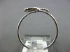 ESTATE .11CT DIAMOND 14KT WHITE GOLD 3D DOUBLE PEAR SHAPE LEAF CRISS CROSS RING