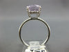3.84CT DIAMOND & AAA LIGHT AMETHYST 14KT WHITE GOLD OVAL & ROUND FRIENDSHIP RING