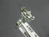 LARGE .24CT DIAMOND 14KT WHITE GOLD 3D MARQUISE SEMI MOUNT ENGAGEMENT RING #4908
