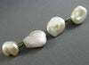 ANTIQUE LARGE PEARL 14K YELLOW GOLD 3D CLASSIC BAROQUE DOUBLE SIDED CUFFLINKS