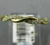 ESTATE .15CT DIAMOND 14KT WHITE GOLD 3D INFINITY SEMI ETERNITY ANNIVERSARY RING