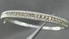 ESTATE 2.13CT WHITE & FANCY YELLOW DIAMONDS 14KT WHITE GOLD BANGLE AMAZING!!!