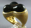 ESTATE EXTRA LARGE 18.53CT DIAMOND & AAA SMOKEY TOPAZ 14KT YELLOW GOLD FUN RING
