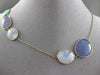 ANTIQUE EXTRA LONG 75.0CTW MULTI SHAPE GEM BY THE YARD 14KT YELLOW GOLD NECKLACE