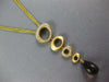 LARGE 1.8CT DIAMOND AAA SMOKY TOPAZ 18K YELLOW GOLD LARIAT MULTI STRAND NECKLACE