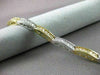 ESTATE 1.38CT DIAMOND 14KT WHITE & YELLOW GOLD 3D FILIGREE TENNIS BRACELET #9442