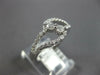 ESTATE .50CT DIAMOND 14KT WHITE GOLD 3D TWO STONE OPEN LOVE KNOT FUN RING