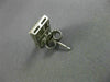 LARGE 1.01CT PRINCESS DIAMOND 18K WHITE GOLD RECTANGULAR INVISIBLE STUD EARRINGS