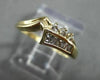 ANTIQUE .35CT BAGUETTE & ROUND DIAMOND 14K YELLOW GOLD ABSTRACT PINKY RING 22473