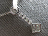 .50CT DIAMOND 14KT WHITE GOLD 3D ROUND & PRINCESS FLOWER LARIAT FLOATING PENDANT
