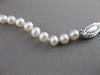 ESTATE 4.5- 5MM SOUTH SEA PEARL 14K WHITE GOLD PRINCESS NECKLACE 18" INCH #21026