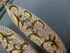 ESTATE LARGE 3.09CT NATURAL PINK DIAMOND 18K ROSE GOLD FILIGREE CLIP ON EARRINGS