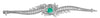 EXTRA LARGE 16.55CT DIAMOND & AAA EMERALD PLATINUM MULTI LEAF ETERNITY BRACELET