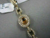 ANTIQUE 3.44CT DIAMOND & AAA EXTRA FACET CITRINE 14K YELLOW GOLD 3D PEAR PENDANT
