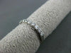 ANTIQUE .51CT ROUND DIAMOND 14K WHITE GOLD ETERNITY RING 2mm BEAUTIFUL! #21704