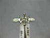 ESTATE .25CT DIAMOND 18K WHITE GOLD 3D CHANNEL SEMI MOUNT ENGAGEMENT RING #11827