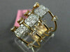 ESTATE EXTRA LARGE 1.25CT DIAMOND 18KT ROSE GOLD 3D MULTI ROW ANNIVERSARY RING