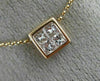 ESTATE 1.04CT WHITE & PINK DIAMOND 18KT WHITE & ROSE GOLD 3D INVISIBLE PENDANT