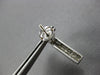 LARGE 1CT DIAMOND 14KT WHITE GOLD PRINCESS INVISIBLE SQUARE BAR HANGING EARRINGS