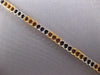 WIDE 10.69CT AAA BLUE & PINK SAPPHIRE 18KT 2 TONE GOLD PRINCESS TENNIS BRACELET