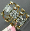 ESTATE EXTRA LARGE 1.25CT DIAMOND 18KT ROSE GOLD 3D MULTI ROW ANNIVERSARY RING