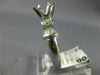 ESTATE .54CT DIAMOND 18KT WHITE GOLD 3D ROUND SEMI MOUNT ENGAGEMENT RING #16781