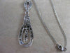 ESTATE FANCY YELLOW DIAMOND 14K WHITE 2 TONE GOLD FILIGREE PENDANT F/G VS #19538
