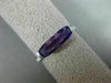ESTATE 1.31CT DIAMOND & AAA EXTRA FACET AMETHYST 14KT WHITE GOLD SEMI BEZEL RING