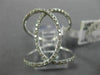 ESTATE LARGE .45CT DIAMOND 14KT WHITE GOLD 3D INFINITY DOUBLE OVAL LOVE RING