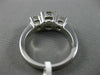 ESTATE 2.58CT DIAMOND 14K WHITE GOLD 3 STONE PAST PRESENT FUTURE ENGAGEMENT RING