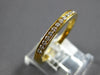 .15CT DIAMOND 18KT YELLOW GOLD 3D SEMI ETERNITY CHANNEL WEDDING ANNIVERSARY RING