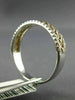ESTATE .26CT DIAMOND 14KT WHITE & ROSE GOLD ROPE SEMI ETERNITY ANNIVERSARY RING