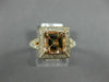 LARGE 1.60CT DIAMOND & AAA MORGANITE 14KT ROSE GOLD CUSHION CUT ENGAGEMENT RING
